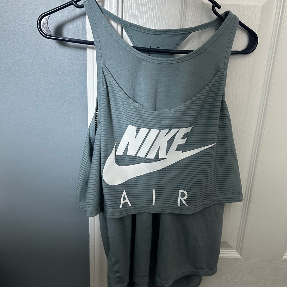 Nike Mint Green Crop Tank Top Relaxed Fit